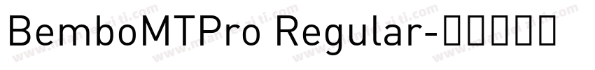 BemboMTPro Regular字体转换